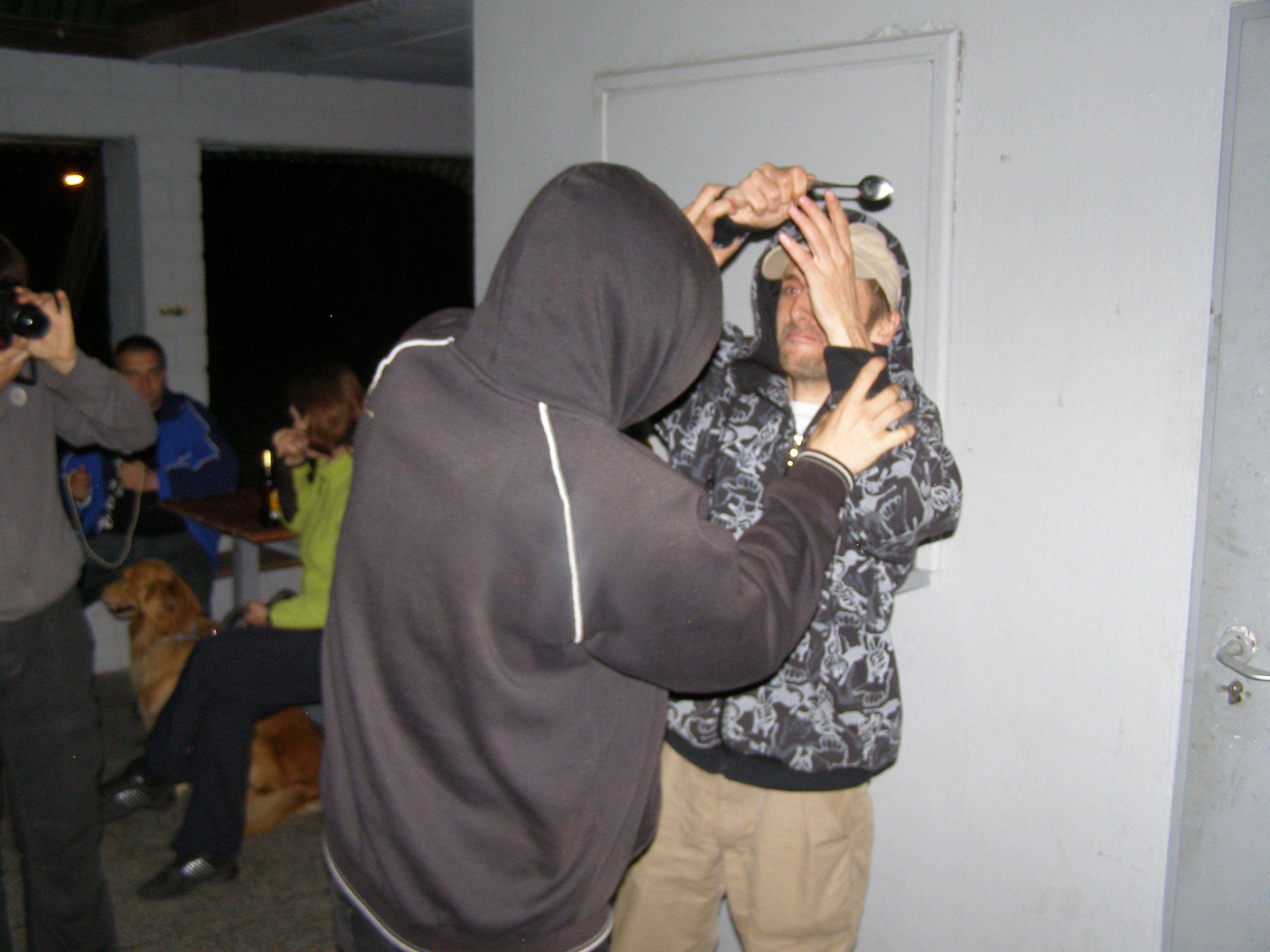 Imprezka na środku ośrodka.