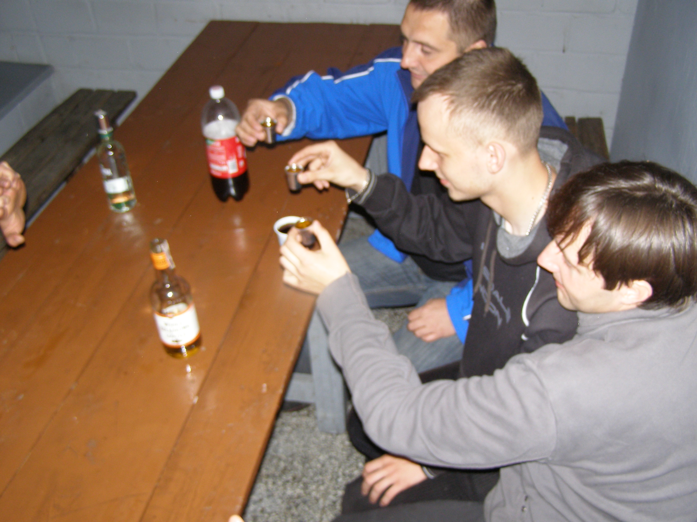 Imprezka na środku ośrodka.