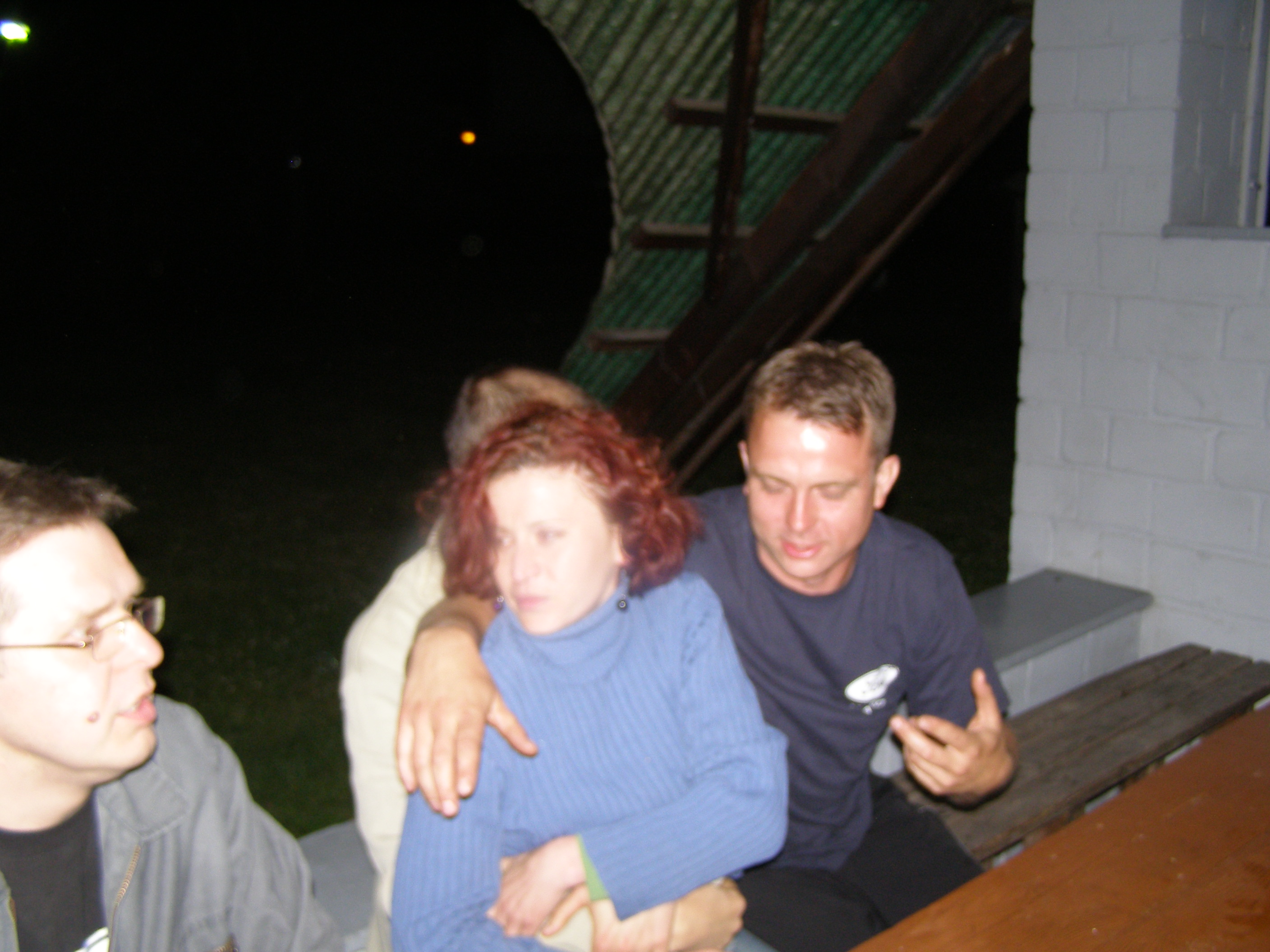 Imprezka na środku ośrodka.