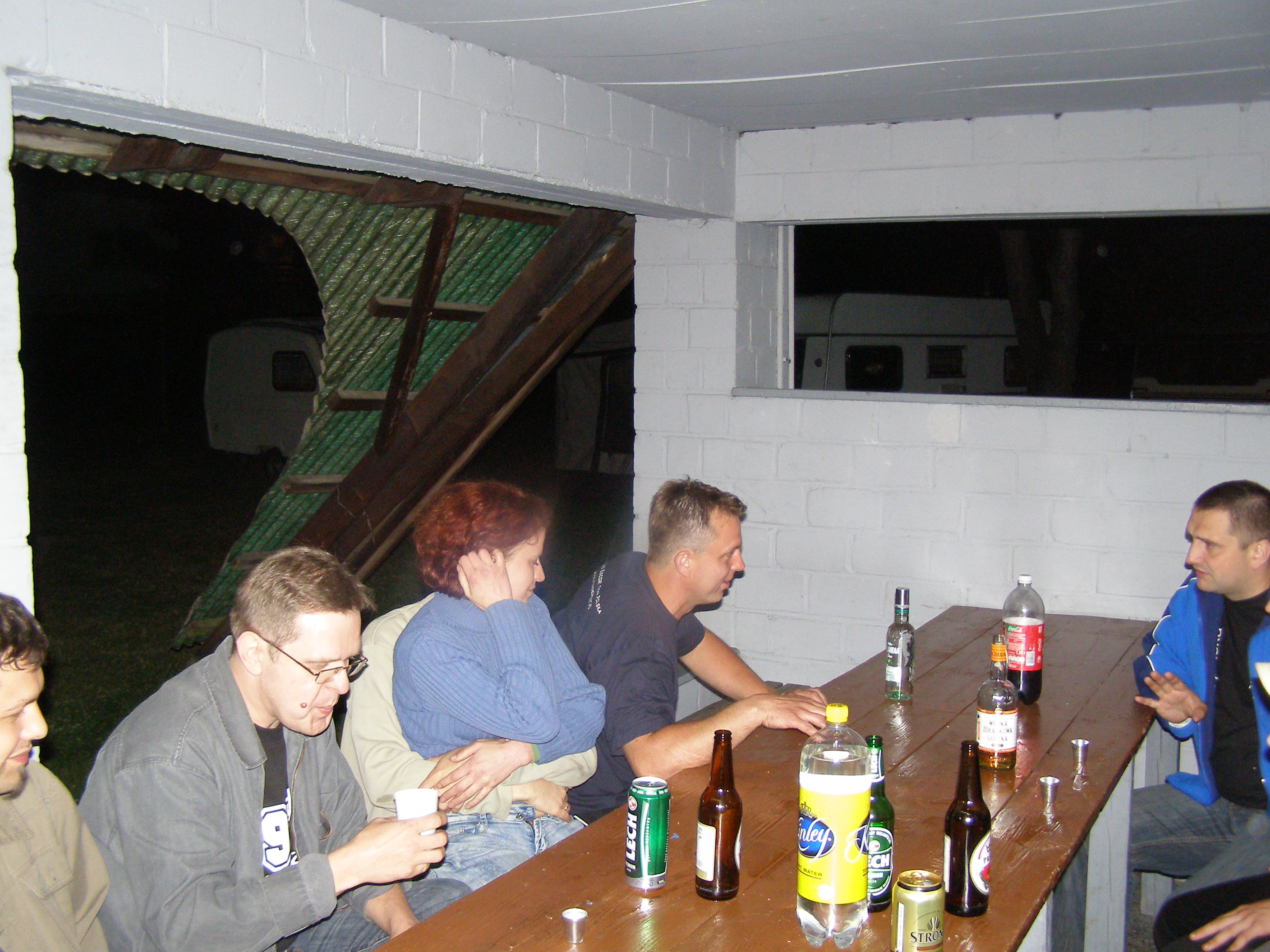 Imprezka na środku ośrodka.