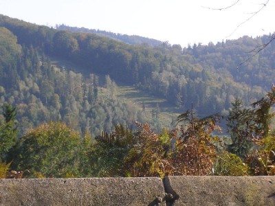 Widok na wyciąg krzesełkowy na Czantorię.