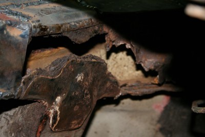 Podłużnica, już w czasie prac.