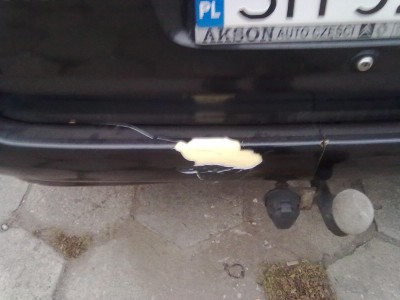 No i będę miał nowy zderzaczek.