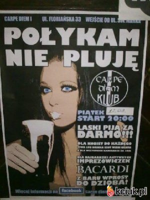 Plakaty promujące imprezy są już poniżej krytyki :-(