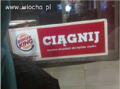 Ciekawe ile trzeba zjeść hamburgerów u nich żeby przepchać te drzwi :-P