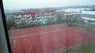 Świeżo wybudowany Orlik , szkoda że wieczorową porą służy jako pub na wolnym powietrzu :-(