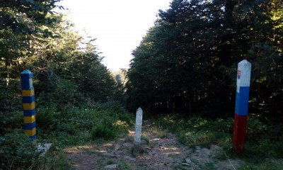 Styk granicy Słowackiej i Ukraińskiej