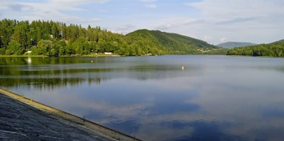 Widok z zapory w Myczkowcach