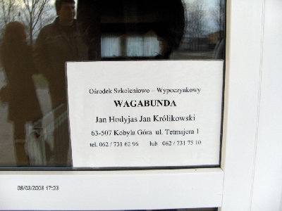 dane osrodka, bedziemy sie szkolic i wypoczywac :)