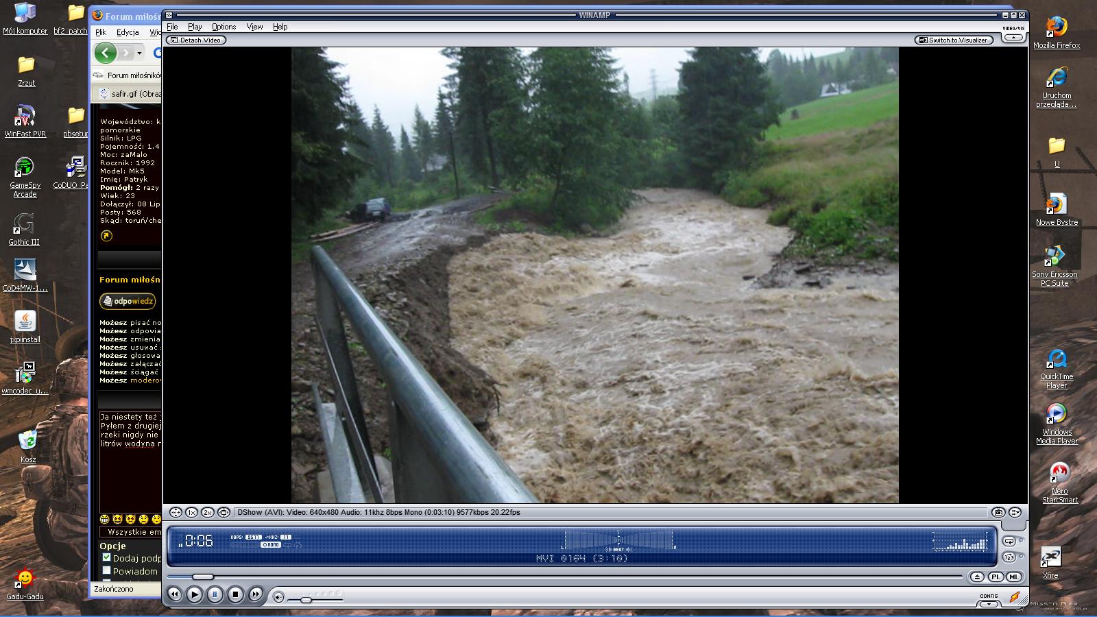 Ta droga dolotowa do mostku , na której widać w oddali mój wóz po godzinie przestała istnieć - Esiego musiałem zostawić we wsi.