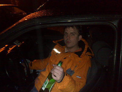 prawdziwy kierowca :D