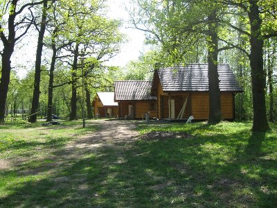 widok na domki od strony plaży - 3 szt.