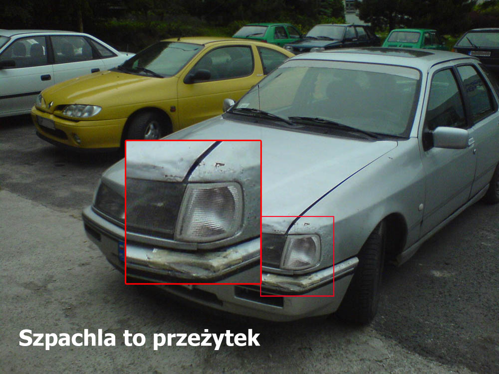 Tak się naprawia, a nie jakieś szpachlowanie, polerowanie i inne głupoty:)